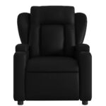 Fauteuil de massage inclinable noir similicuir – Image 5
