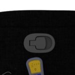 Fauteuil inclinable de massage noir tissu – Image 8