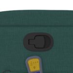 Fauteuil inclinable de massage vert foncé tissu – Image 8