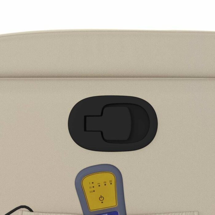 Fauteuil de massage inclinable crème similicuir – Image 8