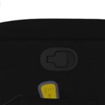 Fauteuil inclinable de massage noir tissu – Image 8