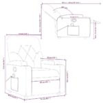 Fauteuil de massage inclinable noir similicuir – Image 11