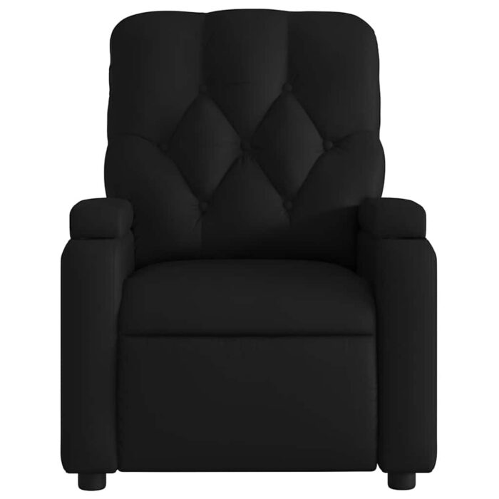 Fauteuil de massage inclinable noir similicuir – Image 5
