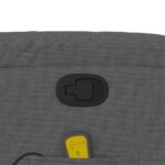 Fauteuil inclinable de massage gris foncé tissu – Image 8