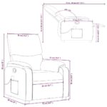 Fauteuil de massage inclinable noir similicuir – Image 10