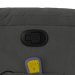 Fauteuil inclinable de massage gris foncé tissu microfibre – Image 8