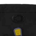 Fauteuil inclinable de massage noir tissu microfibre – Image 8