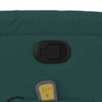 Fauteuil inclinable de massage vert foncé tissu – Image 8