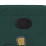 Fauteuil inclinable de massage vert foncé velours – Image 8