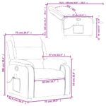 Fauteuil de massage inclinable noir velours – Image 10