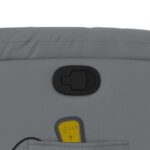 Fauteuil de massage inclinable gris similicuir – Image 8