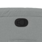 Fauteuil inclinable gris clair tissu – Image 7