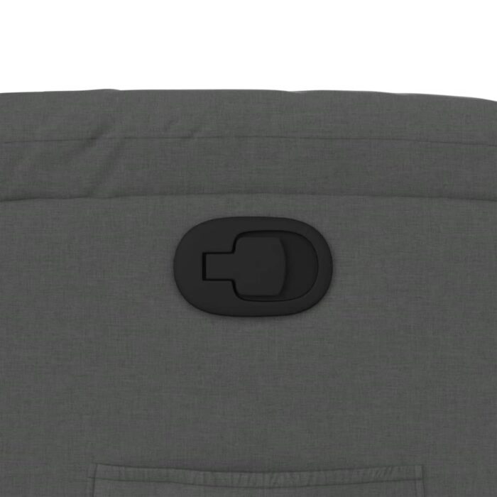 Fauteuil inclinable gris foncé tissu – Image 7