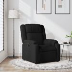 Fauteuil inclinable noir tissu