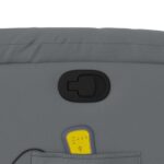 Fauteuil de massage inclinable gris similicuir – Image 8