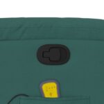 Fauteuil inclinable de massage vert foncé tissu – Image 8