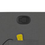 Fauteuil inclinable de massage en tissu gris foncé – Image 8