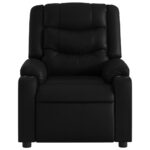 Fauteuil de massage inclinable noir similicuir – Image 5