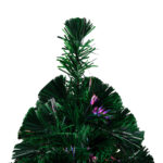 Sapin de Noël artificiel avec support vert 180 cm fibre optique – Image 4