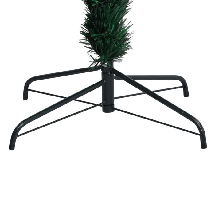 Sapin de Noël artificiel avec support vert 210 cm fibre optique – Image 7