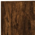 Unités murales TV 5 pcs chêne fumé bois d'ingénierie – Image 8