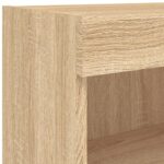 Unités murales TV avec LED 8 pcs chêne sonoma bois d'ingénierie – Image 8