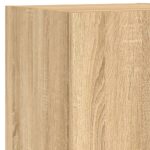 Ensemble de meubles TV muraux 7pcs et lumières LED chêne sonoma – Image 9