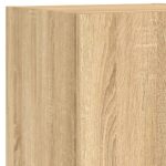Ensemble de meubles TV muraux 7pcs et lumières LED chêne sonoma – Image 9