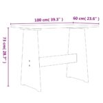 Table à manger et banc REINE marron miel gris bois pin solide – Image 7