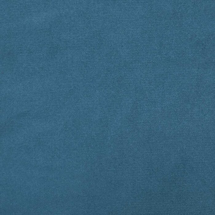 Chaise de relaxation avec tabouret Bleu Velours – Image 8
