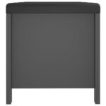 Boîte de rangement avec coussin gris 105x40x45 cm – Image 4