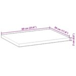Étagères flottantes 4 pcs 60x30x2 cm acacia massif non traité – Image 7