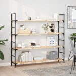 Étagères flottantes 2 pcs 120x30x2 cm acacia massif non traité