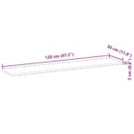 Étagères flottantes 3 pcs 120x30x2 cm acacia massif non traité – Image 7