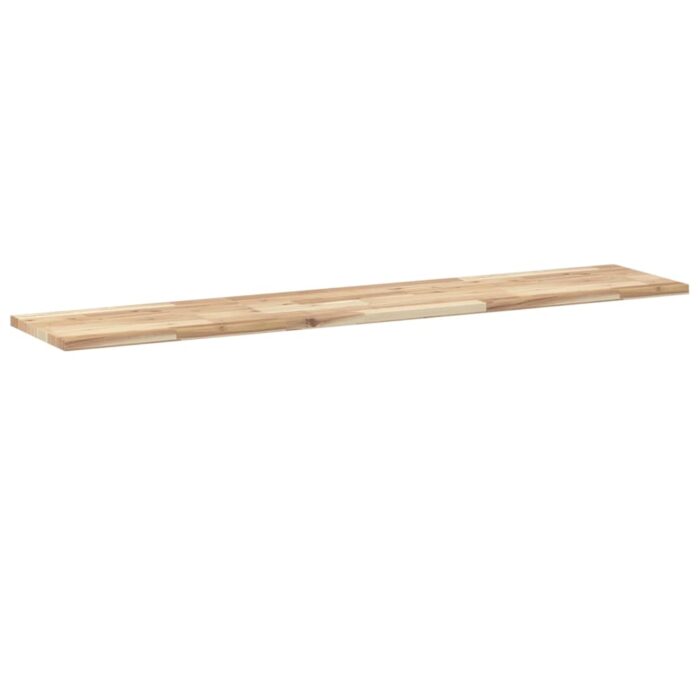 Étagères flottantes 2 pcs 160x30x2 cm acacia massif non traité – Image 4