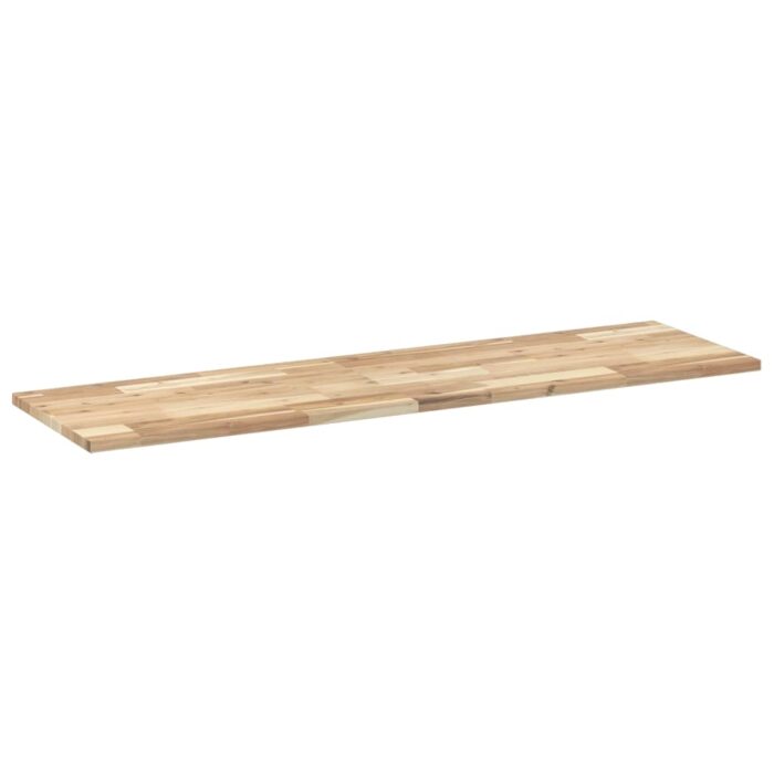 Étagères flottantes 2 pcs 140x40x2 cm acacia massif non traité – Image 4