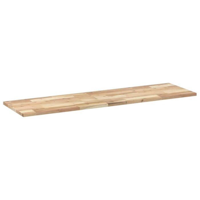 Étagère flottante 160x40x2 cm bois d'acacia massif non traité – Image 4