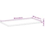 Étagères flottantes 2 pcs 60x40x2 cm acacia massif à l'huile – Image 7