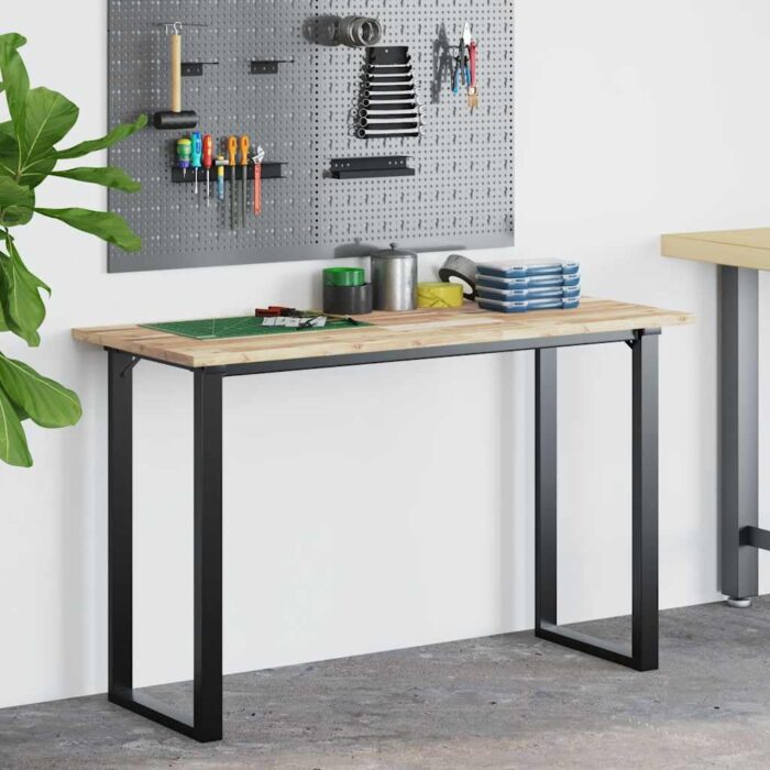 Dessus de bureau non traité 140x50x2 cm bois d'acacia massif – Image 2
