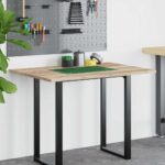 Dessus de bureau non traité 100x70x2 cm bois d'acacia massif – Image 2