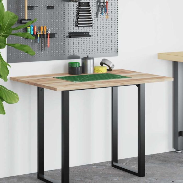 Dessus de bureau non traité 100x70x2 cm bois d'acacia massif – Image 2