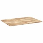 Dessus de bureau non traité 100x70x2 cm bois d'acacia massif – Image 6