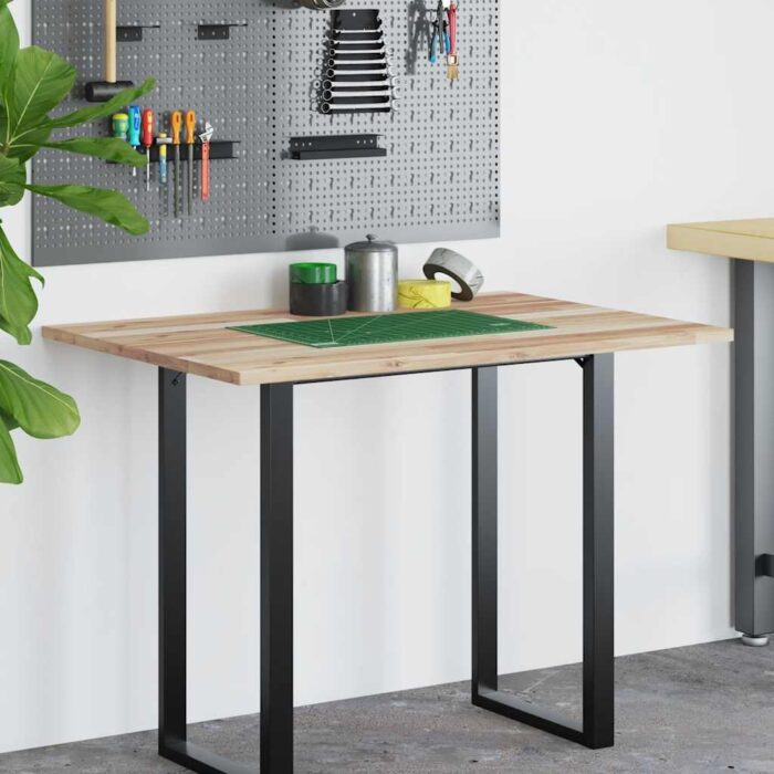 Dessus de bureau non traité 120x70x2 cm bois d'acacia massif – Image 2