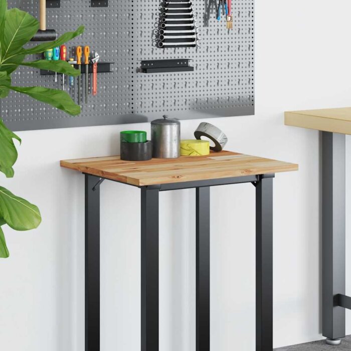 Dessus de bureau fini à l'huile 60x50x2 cm bois d'acacia massif – Image 8