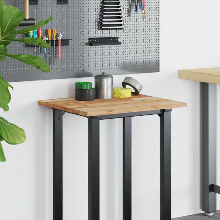 Dessus de bureau fini à l'huile 100x50x2cm bois d'acacia massif – Image 2