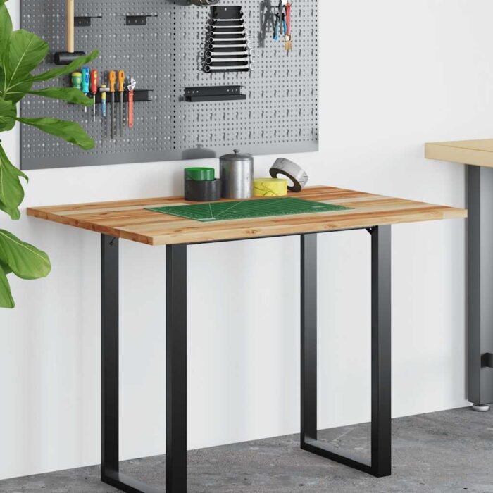 Dessus de bureau fini à l'huile 100x70x2cm bois d'acacia massif – Image 2