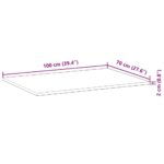 Dessus de bureau fini à l'huile 100x70x2cm bois d'acacia massif – Image 8