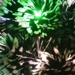 Arbre de Noël pré-éclairé vert et blanc 64 cm fibre optique – Image 5