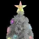 Arbre de Noël artificiel pré-éclairé blanc 150 cm fibre optique – Image 4