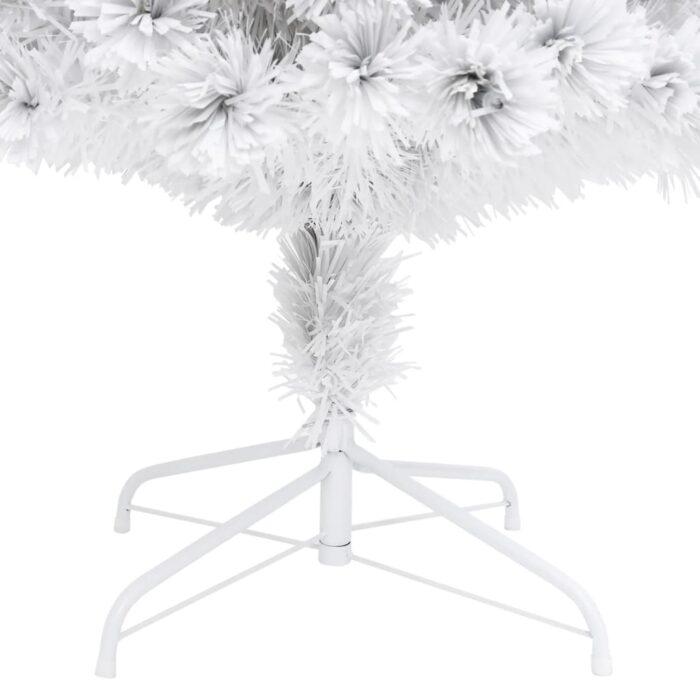 Arbre de Noël artificiel pré-éclairé blanc 150 cm fibre optique – Image 7